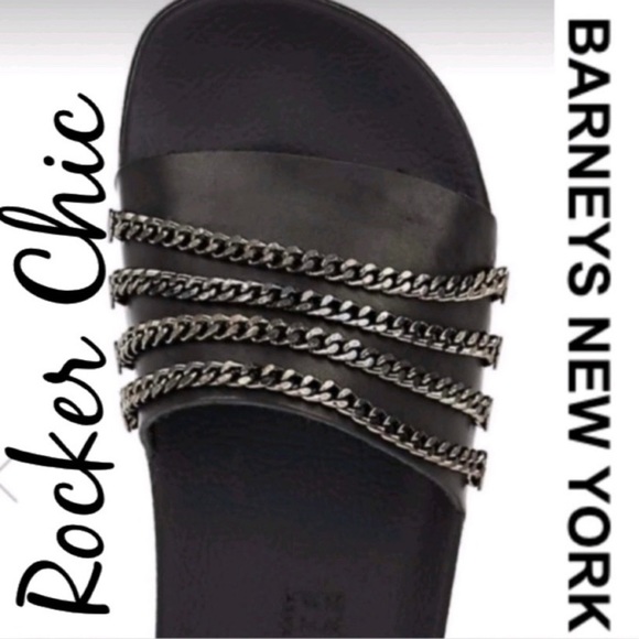 Barneys New York CO-OP Shoes - 🌟🌟Barney’s ❤️New York Moto Cool Edgy Slides (8)